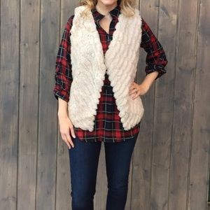 Faux fur vest